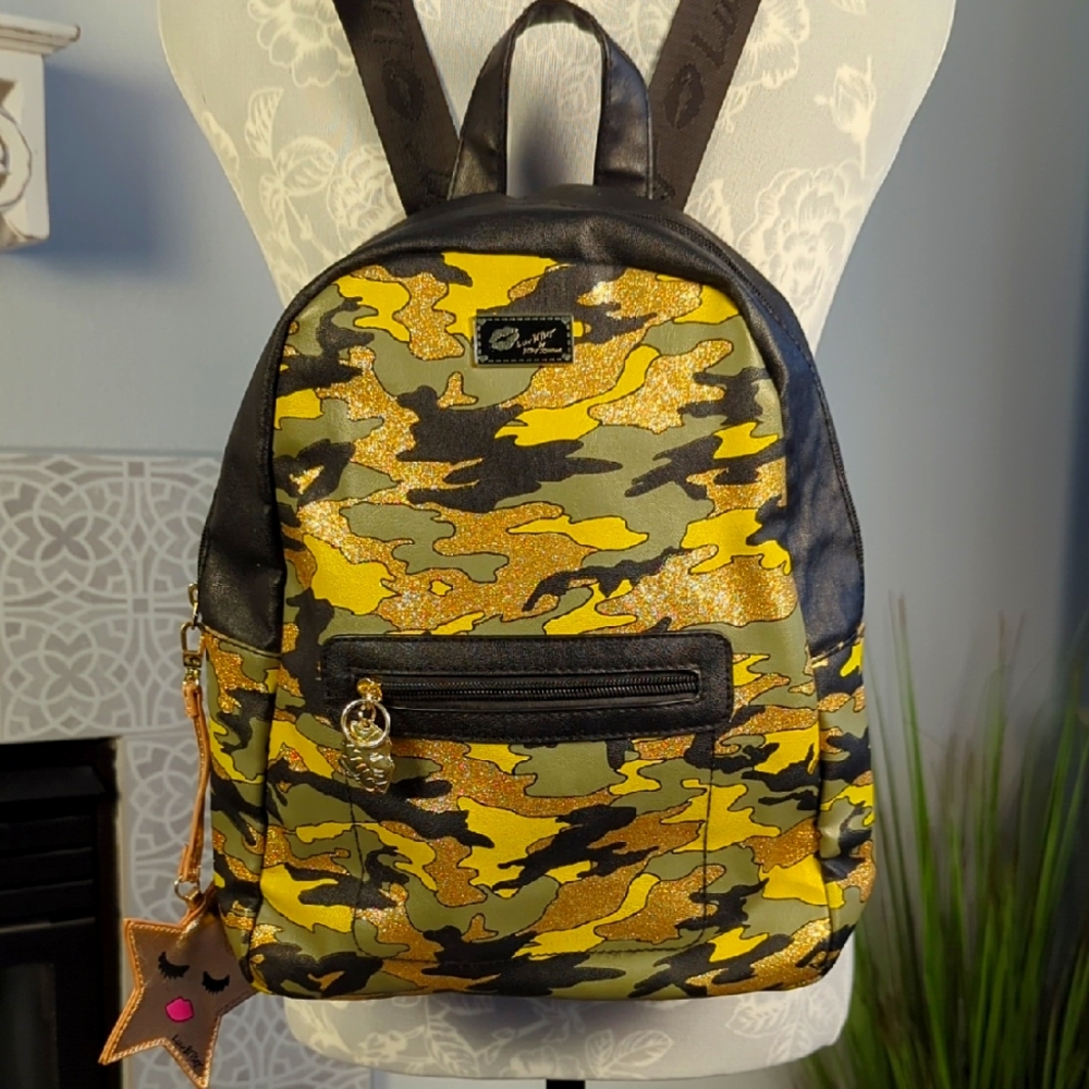 Betsey Johnson Camouflage Backpack Bag